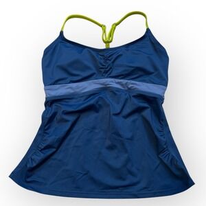 Title Nine Blue and Green Women's Swim One Piece